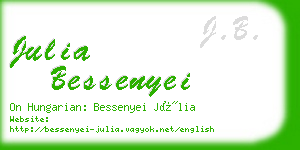 julia bessenyei business card